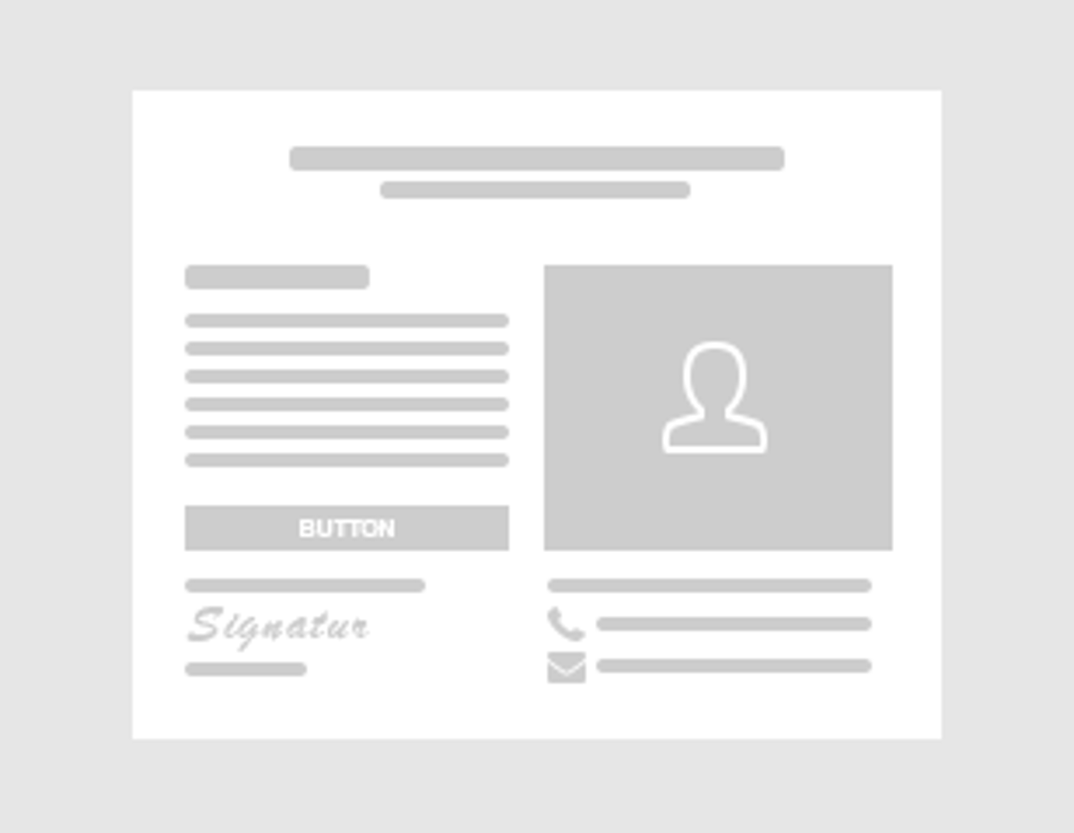 Editorial with contact person