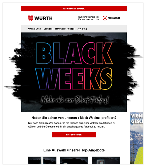 Example Würth Switzerland