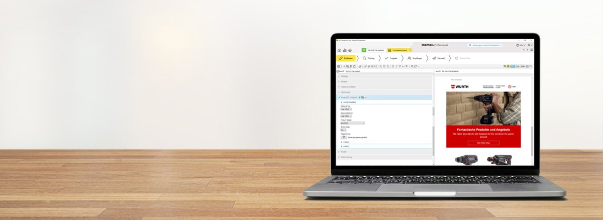 Funktionen von Inxmail Professional