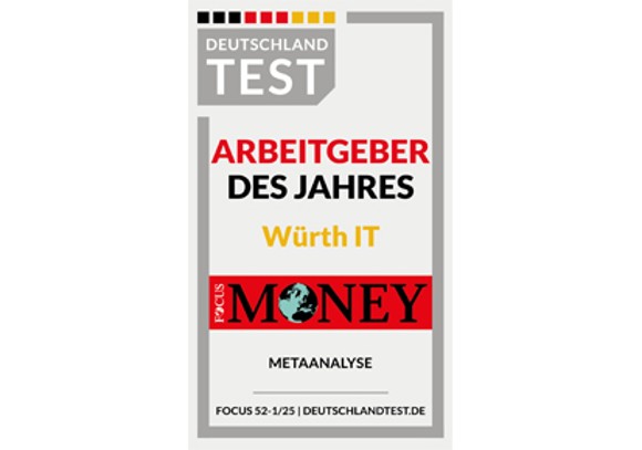 Siegel der Auszeichnung zum Arbeitgeber des Jahres Focus Money