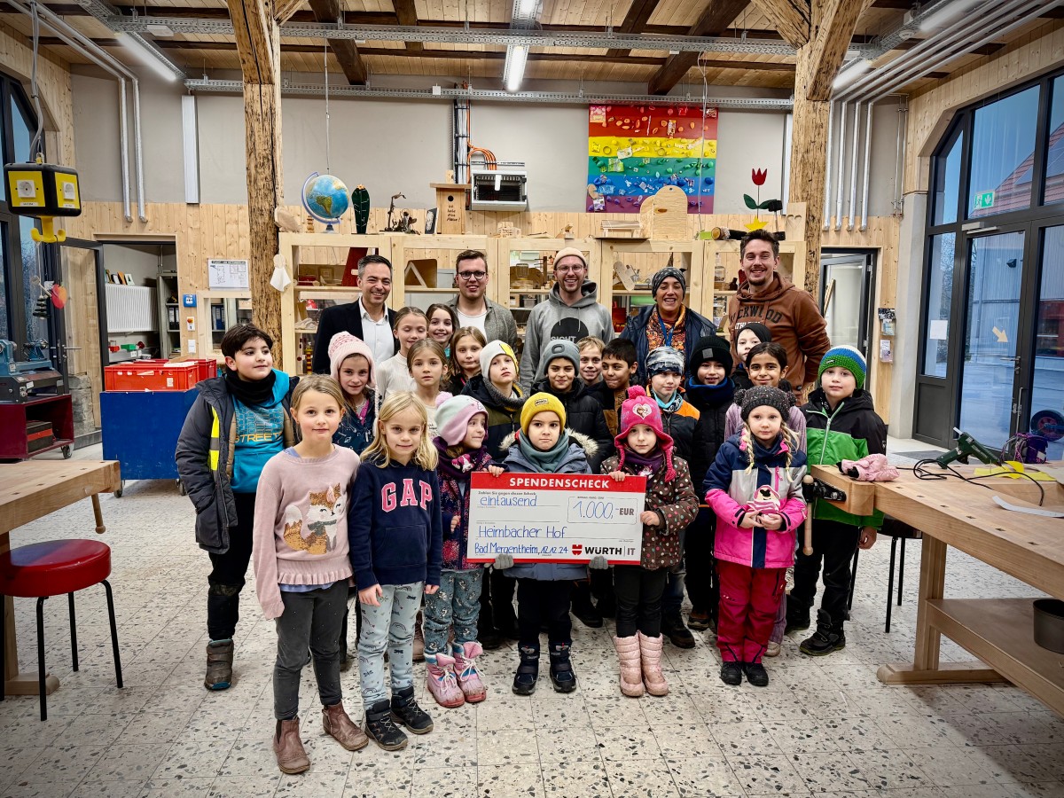 News Teaser Würth IT donates proceeds from anniversary campaign 