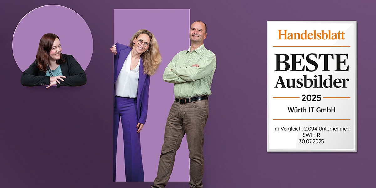 News Teaser Handelsblatt ranking for Best Trainers 2025: Würth IT honored