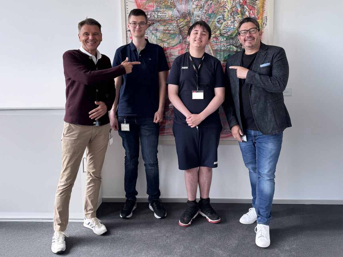News Teaser Gabriel from the Andreas-Fröhlich-Schule gets a taste of Würth IT